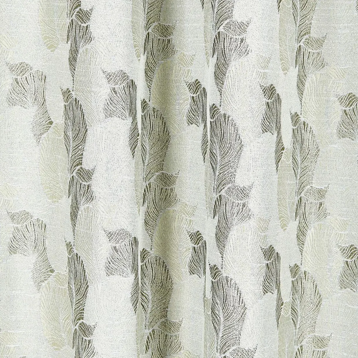 Rideau polyester 140x240cm jacquard feuilles < Gifi Sale