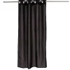 Rideau uni noir et fil métallique brillant 100% polyester 140x240cm < Gifi Sale