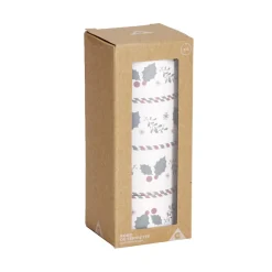 Rond de serviette en zinc motif houx Ø5cm 4 pièces < Gifi Clearance