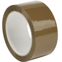 Rouleau adhésif marron havane 66m