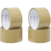 Rouleau adhésif marron x4