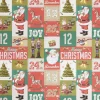 Rouleau papier cadeau Noël 2m (6 modèles)