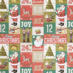 Rouleau papier cadeau Noël 2m (6 modèles)