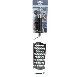 Râpe en inox manche inox avec manche en plastique L.32cm