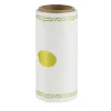 Ruban décoratif pour composition florale blanc bord doré L200x7,5cm