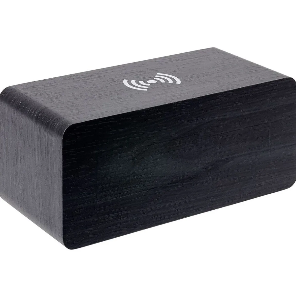 Réveil chargeur sans fil bois noir < Gifi Outlet