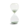 Sablier verre sable bleu Ø10,5xH24,5cm