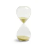 Sablier verre sable jaune Ø8xH20cm