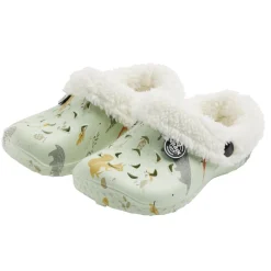 Sabots Hipps enfant fourrés vert pâle motifs animaux 28/29 < Gifi