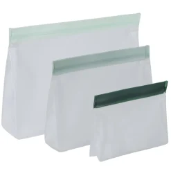 Sac alimentaire x3 plastique transparent