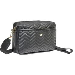 Sac à bandoulière noir 22x6,5xH14cm < Gifi Clearance