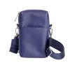 Sac bandoulière à téléphone simili uni 10xH16,5cm (6 modèles)