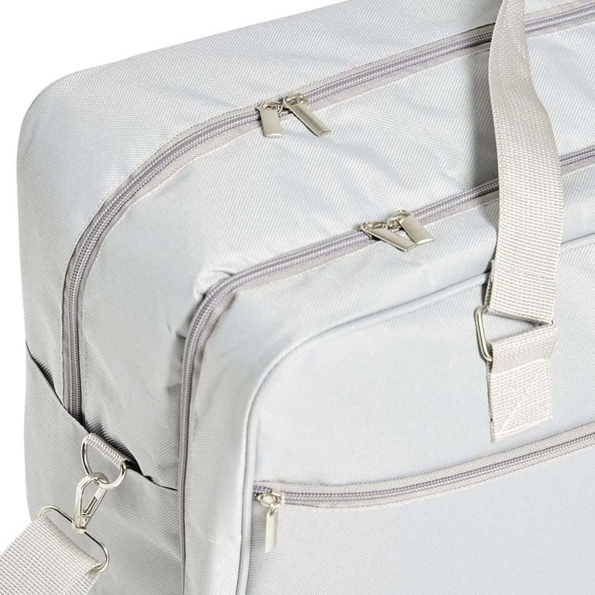 Sac cabine multi-compartiments polyester gris 45x21xH32cm < Gifi Discount
