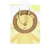 Sac cadeau enfant lion beige et marron - Taille M