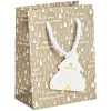 Sac cadeau Noël motif sapin ou uni doré pailleté -Taille S < Gifi Online