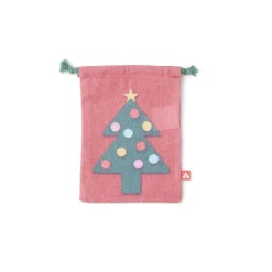 Sac cadeau tissu réutilisable 15x20cm (3 modèles)