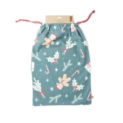 Sac cadeau tissu réutilisable 40x60cm (3 modèles)