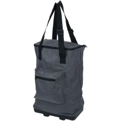 Sac de courses 30L pliable avec 2 roues - L33xl20xH92cm
