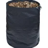 Sac de jardin 400L plastique vert avec poignées < Gifi Discount