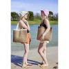 Sac de plage effet paille fermeture zippée 47x10xH36cm (2 modèles) < Gifi Sale