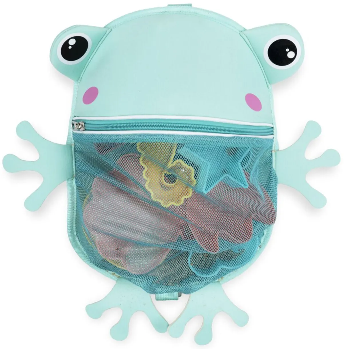 Sac de plage enfant forme animal bleu 30x25xH9,5cm (2 modèles requin ou grenouille) < Gifi Discount