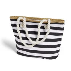 Sac de plage marin bleu polyester et coton