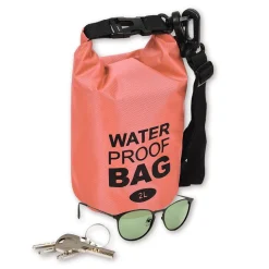 Sac de plage étanche 2L polyester rouge et noir < Gifi New