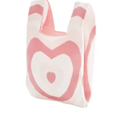 Sac de plage tissé à motif 19,5x9xH34cm (2 modèles)