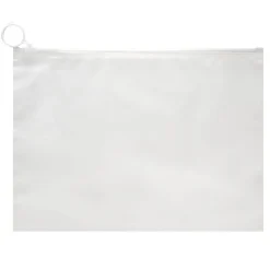Sac de rangement waterproof x5 plastique zippé blanc transparent 18x25cm