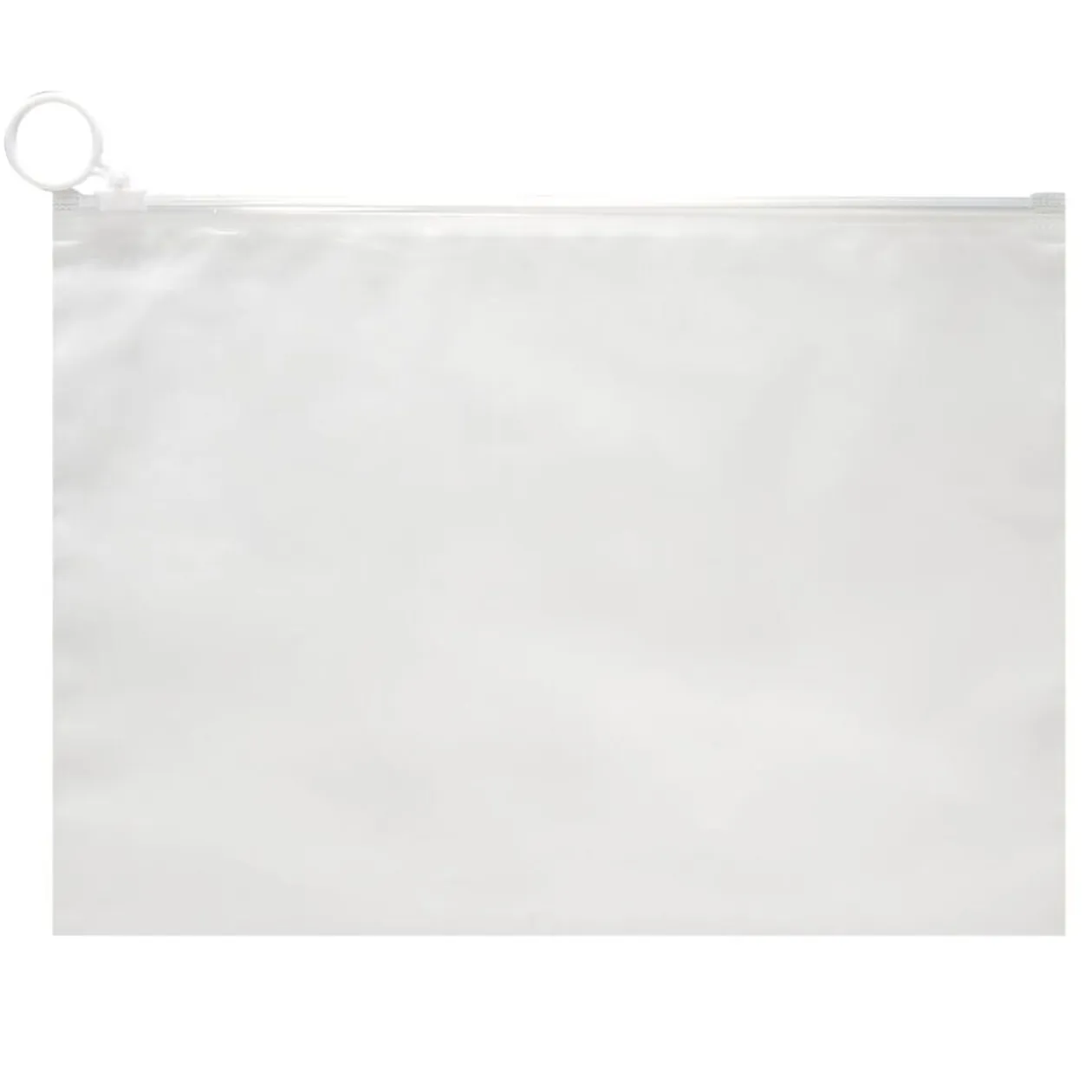 Sac de rangement waterproof x5 plastique zippé blanc transparent 18x25cm