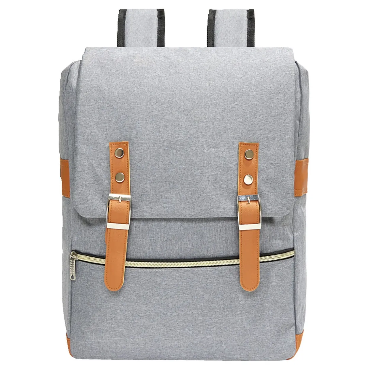 Sac à dos avec fermeture à sangles 30x13xH10cm - 2 modèles noir ou gris