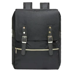 Sac à dos avec fermeture à sangles 30x13xH10cm - 2 modèles noir ou gris