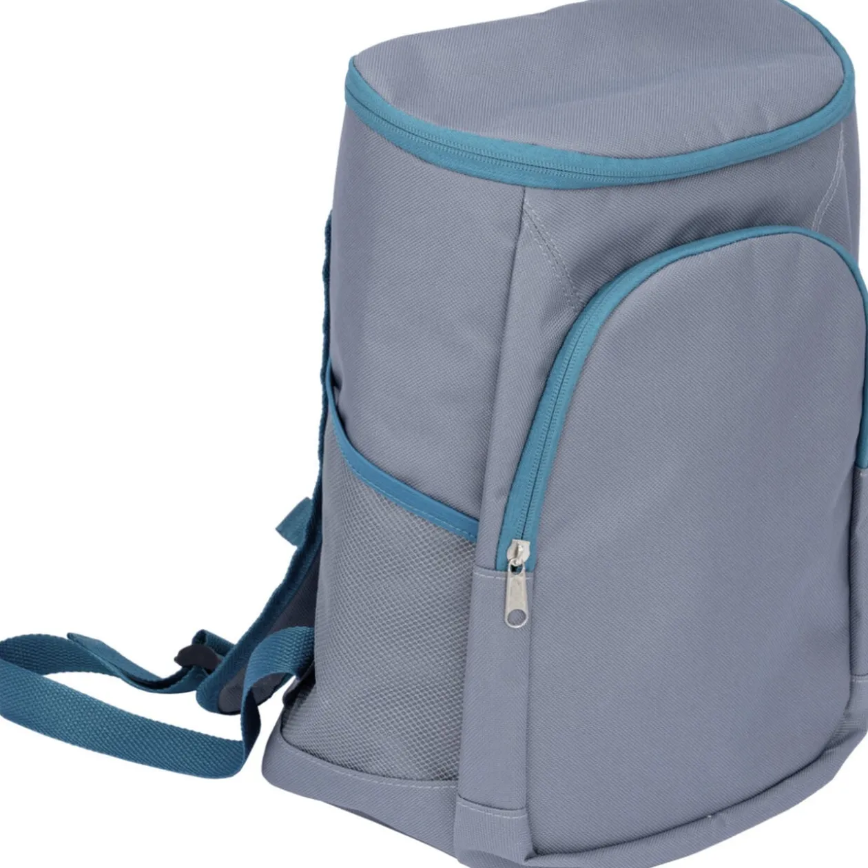Sac à dos isotherme fraîcheur 14L gris et bleu 36x16xH26cm