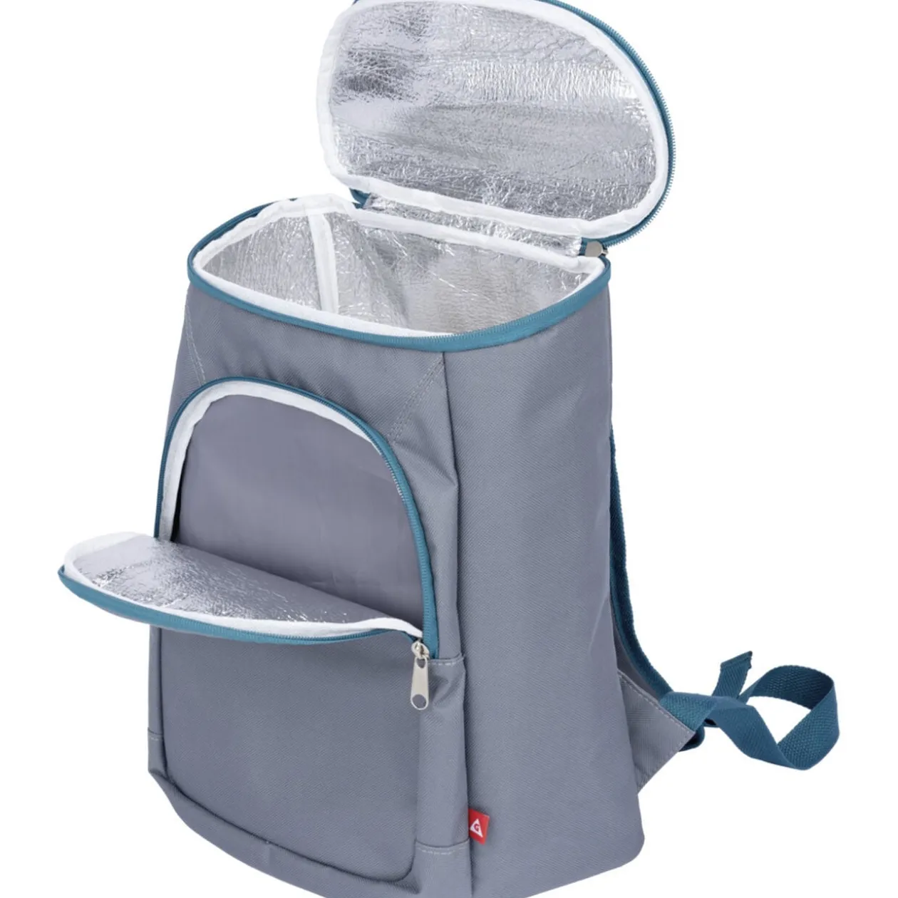 Sac à dos isotherme fraîcheur 14L gris et bleu 36x16xH26cm