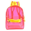 Sac à dos OMG rose et jaune transparent < Gifi Discount