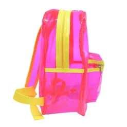 Sac à dos OMG rose et jaune transparent < Gifi Discount