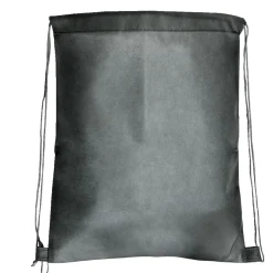 Sac à dos uni avec cordon 34xH43cm - 2 modèles gris ou noir < Gifi New