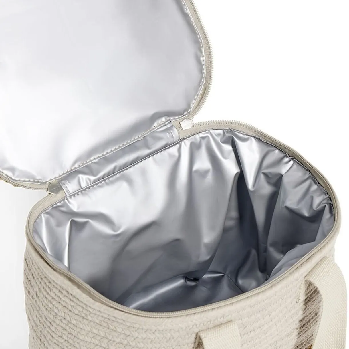 Sac fraîcheur 9L jute beige et coton marron 23x18,5x20cm < Gifi Clearance