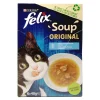 Sachet pour chat 6x 48gr Felix Soup poissons 3 saveurs < Gifi Best