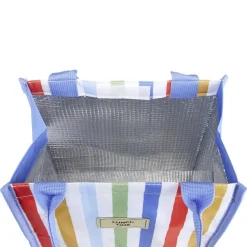 Sac isotherme 13L bayadère rayures multicolores 24x15xH33cm < Gifi