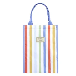 Sac isotherme 13L bayadère rayures multicolores 24x15xH33cm < Gifi