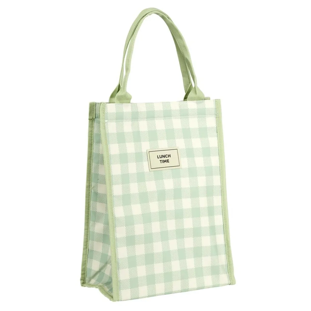 Sac isotherme 13L motif vichy vert 24x15xH33cm < Gifi Clearance