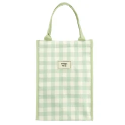 Sac isotherme 13L motif vichy vert 24x15xH33cm < Gifi Clearance