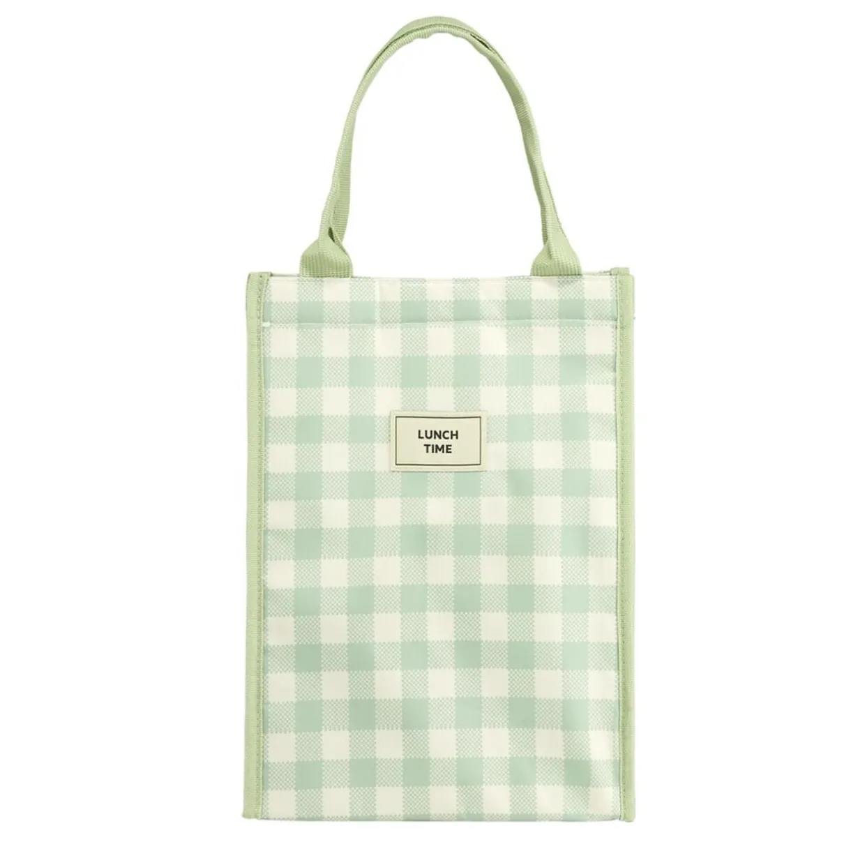 Sac isotherme 13L motif vichy vert 24x15xH33cm < Gifi Clearance