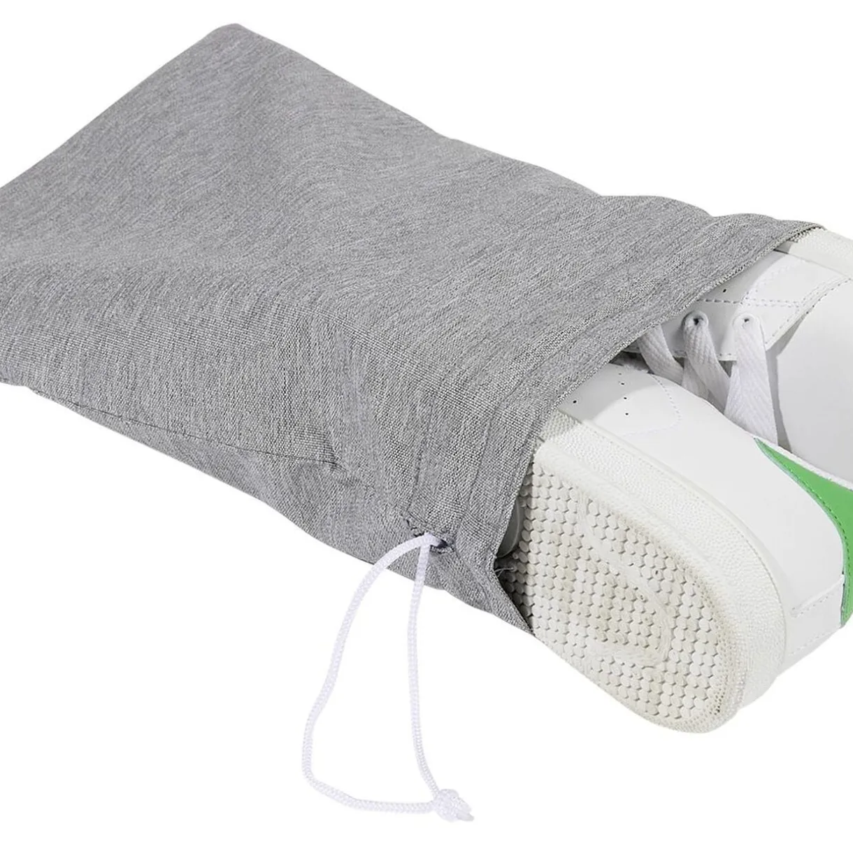 Sac à linge sale ou chaussures x2 polyester gris < Gifi Online