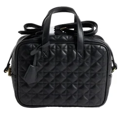 Sac à main bandoulière noir grand format 25,5x8,5xH19cm