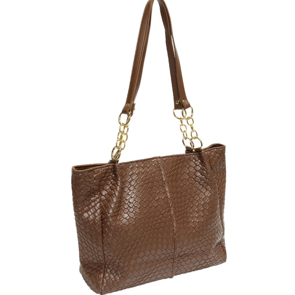 Sac à main simili effet croco 31x13xH27cm - 2 modèles marron ou noir < Gifi Best