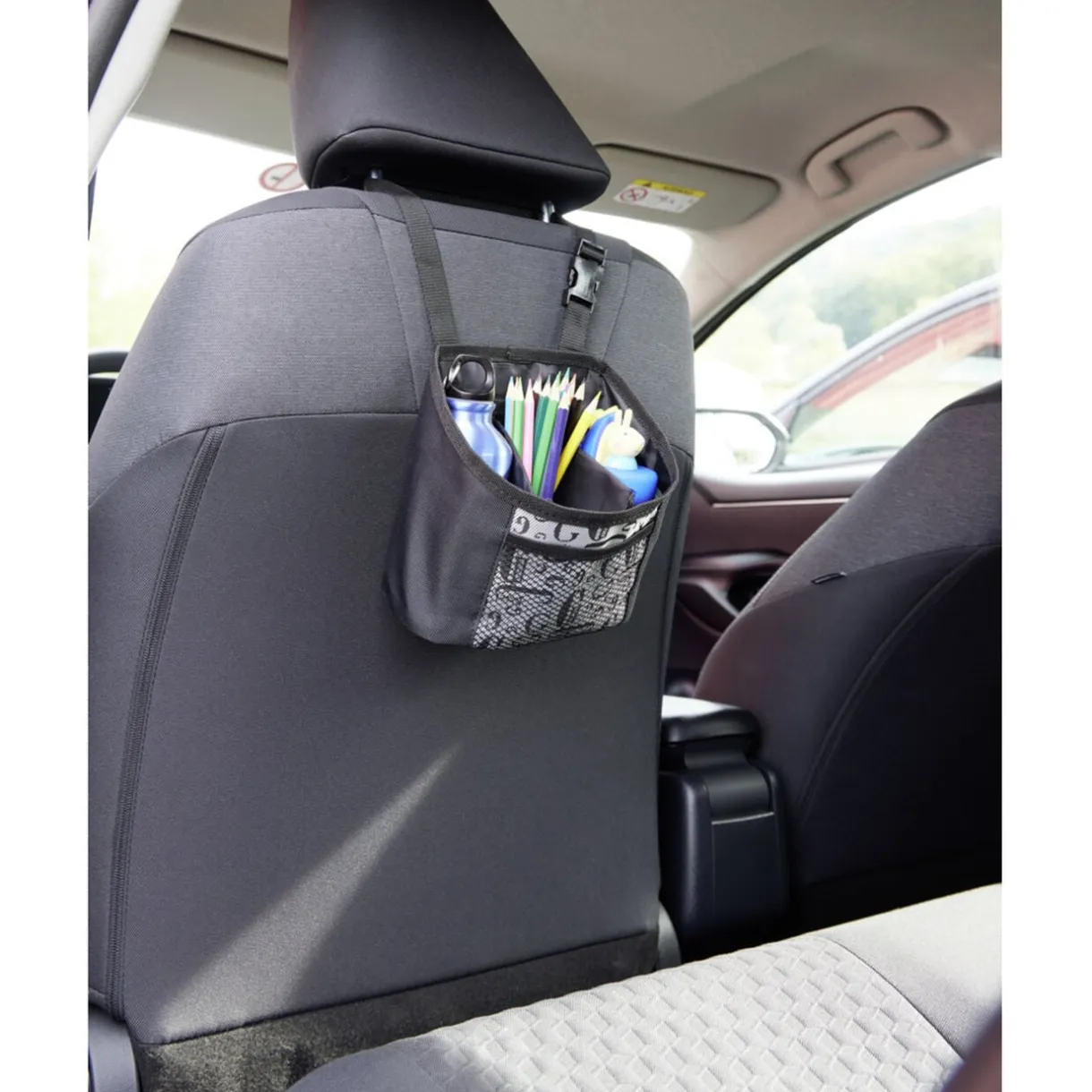 Sac pochette organisateur de voiture noir 18x8xH17cm < Gifi Best