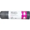 Sac poubelle lien coulissant 50L x15