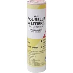 Sac poubelle litière chat blanc 78x37xH12cm (8 pièces)